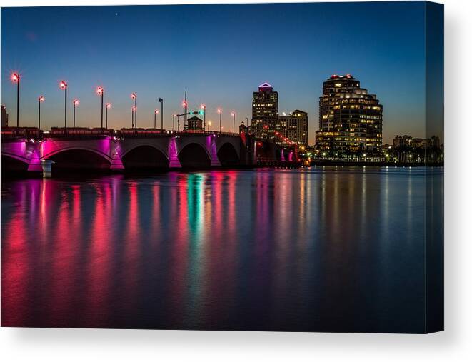 Arches Canvas Print featuring the photograph Flagler Bridge Awareness by Lynn Bauer