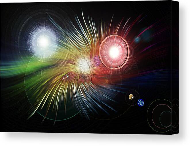 Color Burst Canvas Print featuring the photograph Flash Wrapped by Bill and Linda Tiepelman
