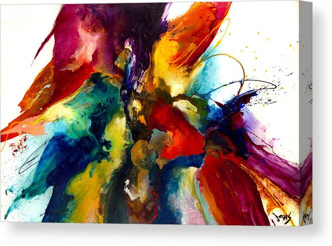 Abstract Canvas Print featuring the painting Flourish III by Jonas Gerard