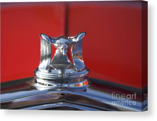hood Ornament Canvas Print featuring the photograph Flying Duck Hood Ornament by Crystal Nederman