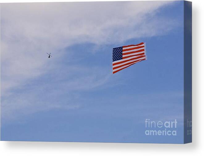 Photography Canvas Print featuring the photograph Flying the Flag by Sean Griffin