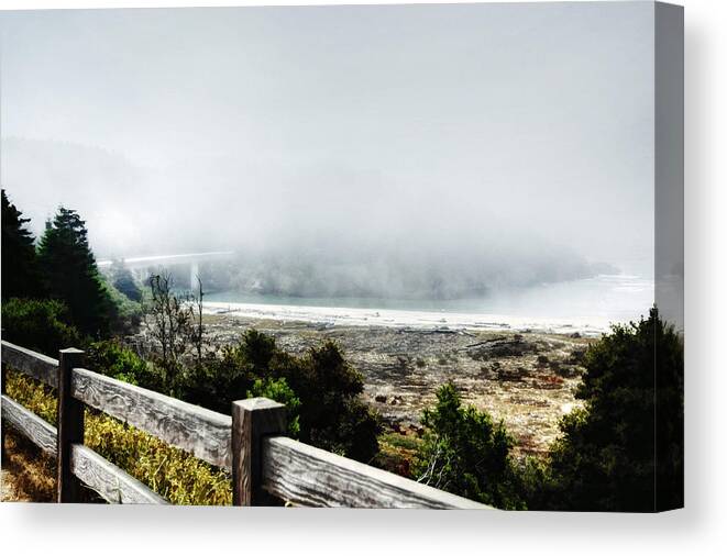 California Art Canvas Print featuring the photograph Foggy Mendocino Morning by Kandy Hurley