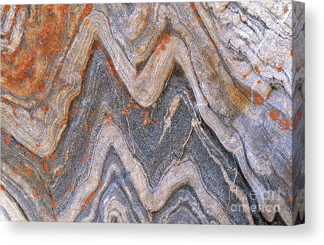 Granite Canvas Print featuring the photograph Folded Granite by Art Wolfe
