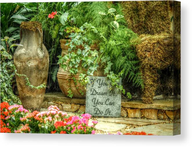 Garden Canvas Print featuring the photograph Follow Your Dreams by Jean Connor