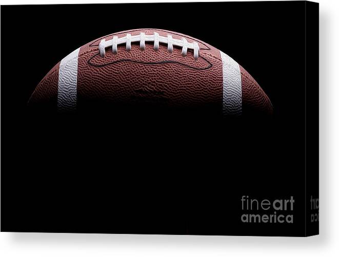 Football Patent Canvas Print featuring the photograph Football Painting by Jon Neidert