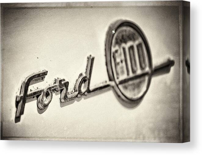 Ford Canvas Print featuring the photograph Ford F-100 by Caitlyn Grasso