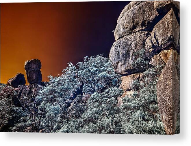 Rocks Canvas Print featuring the photograph Foreign Landscape by Russell Brown