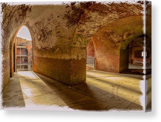 Landscape Canvas Print featuring the photograph Fort Point by Jonathan Nguyen