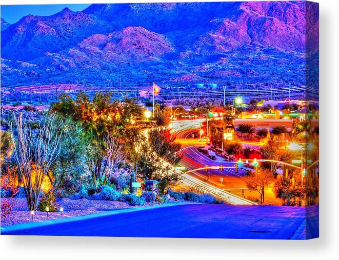 Cacti Canvas Print featuring the photograph Fountain Hills by Michael Brondum