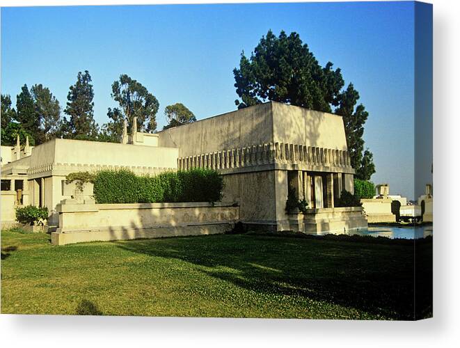 Photography Canvas Print featuring the photograph Frank Lloyd Wrights Hollyhock House by Panoramic Images