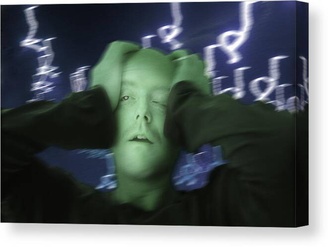 Anguish Canvas Print featuring the photograph Frazzled by Richard Piper