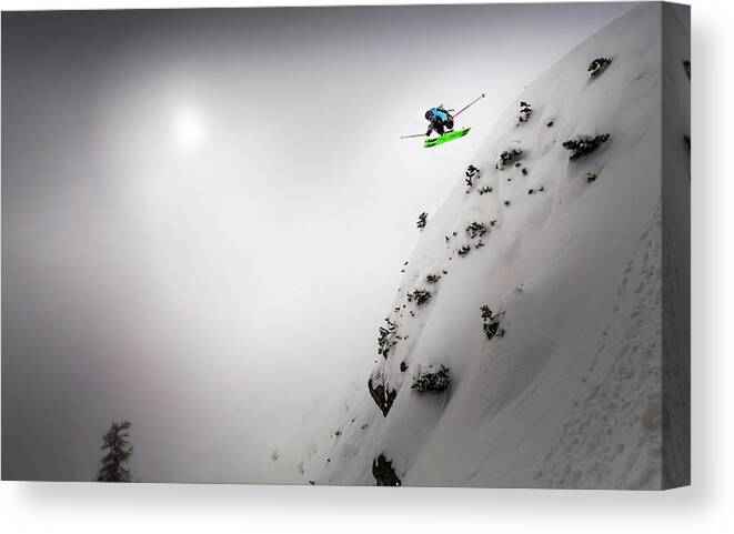 Skiing Canvas Print featuring the photograph Freedom by Sandi Bertoncelj