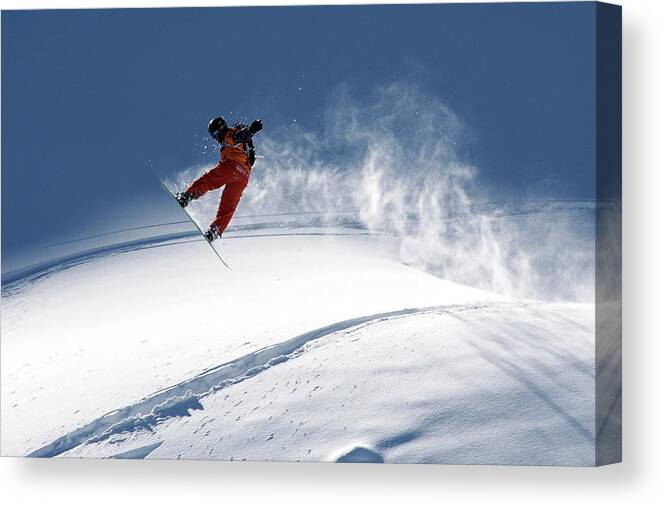 Freeride Canvas Print featuring the photograph Freerider by Evgeny Vasenev