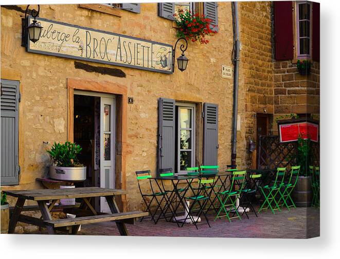 Auberge Canvas Print featuring the photograph French Auberge by Dany Lison