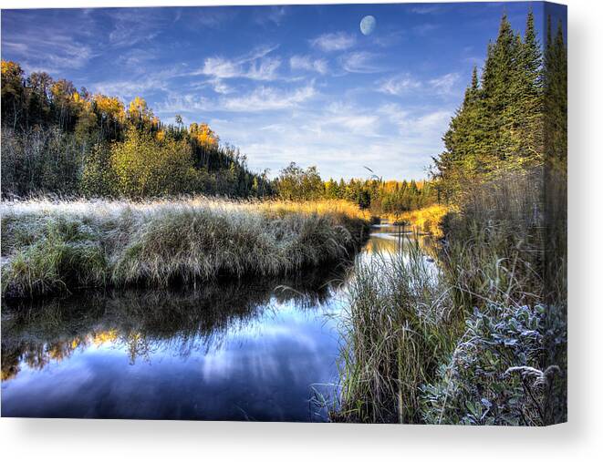 Aboriginal Canvas Print featuring the photograph Frosty Morning by Jakub Sisak