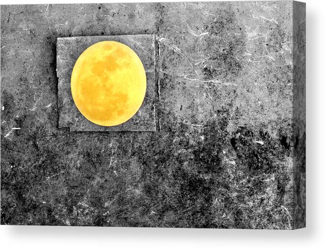 Full Moon Canvas Print featuring the photograph Full Moon by Rebecca Sherman