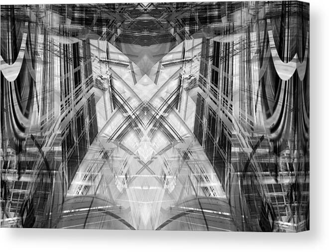 Abstract Canvas Print featuring the digital art Future by Steve Ball