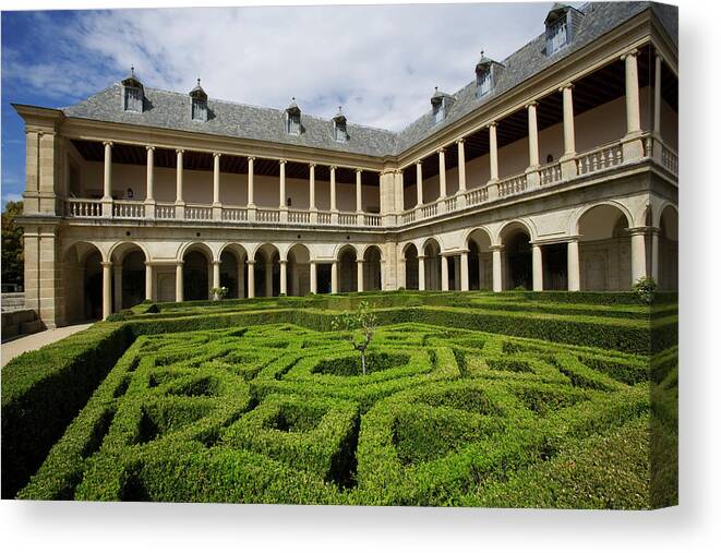 Arch Canvas Print featuring the photograph Garden Of The Friars At Galeria De by Manfred Gottschalk