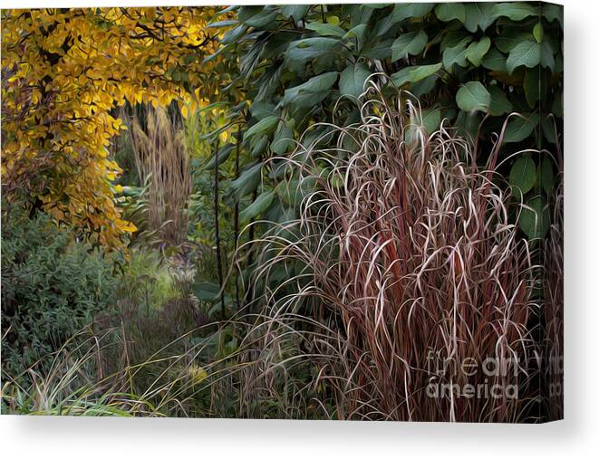 California Canvas Print featuring the photograph Garden Room with Golden Portal by Saxon Holt