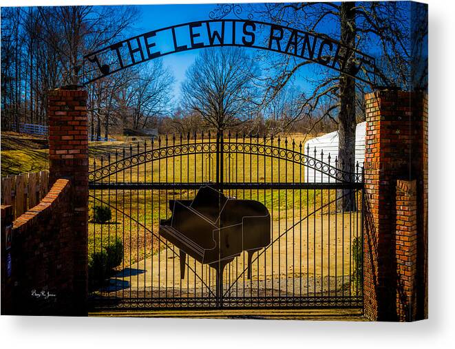 Gate Canvas Print featuring the photograph Gates of Rock and Roll by Barry Jones