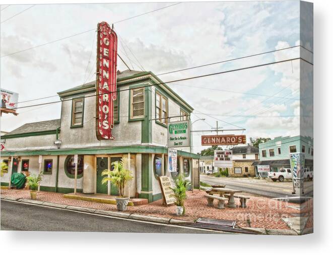 Hdr Canvas Print featuring the photograph Gennaro's by Scott Pellegrin