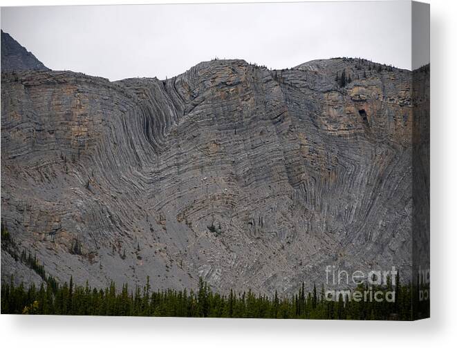 Landscape Canvas Print featuring the photograph Geological Uplifting by Mark Newman