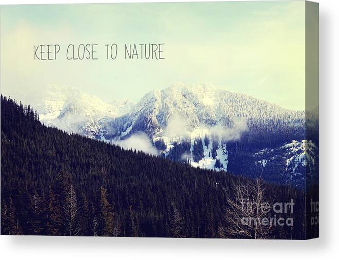 Mountains Canvas Print featuring the photograph Get Close To Nature by Sylvia Cook