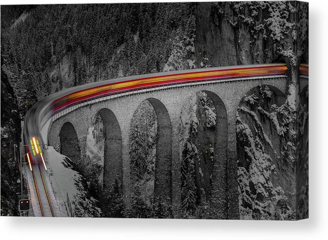 Switzerland Canvas Print featuring the photograph Ghost Rider by Andreas Agazzi