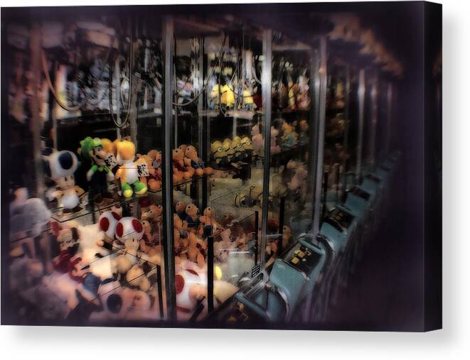 Ghost Canvas Print featuring the photograph Ghosts Of The Arcades - The Toys Come Out At Night To Play by Doc Braham