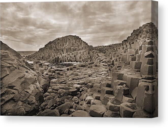 Giant's Canvas Print featuring the photograph Giant's Causeway by Betsy Knapp