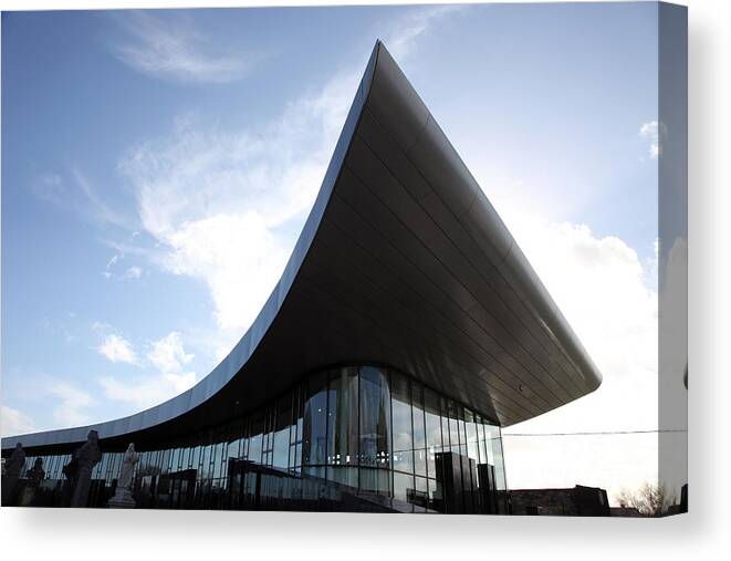 Landmark Building Canvas Print featuring the photograph Glasnevin Museum Dublin by Ros Drinkwater