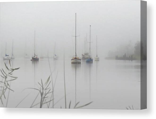 Landscape Canvas Print featuring the photograph Like a Mirror by Deborah Smith