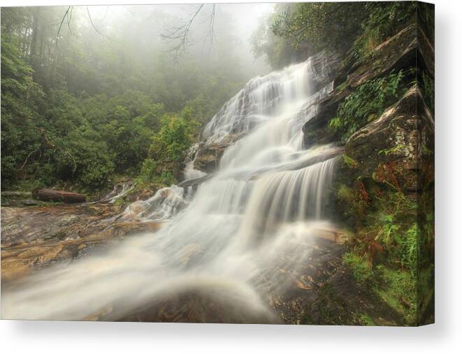 Nature Canvas Print featuring the photograph Glen Falls by Doug McPherson