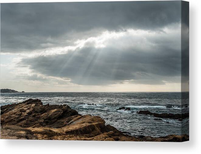 Big Sur Canvas Print featuring the photograph God Rays by George Buxbaum