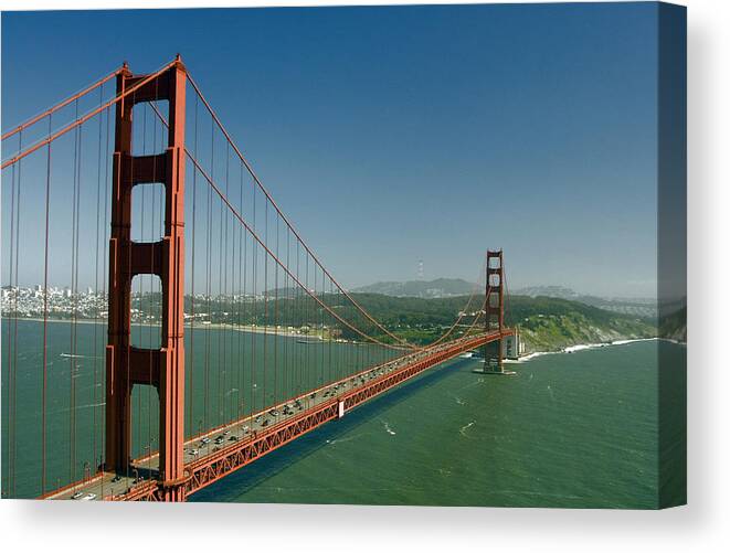 Flpa Canvas Print featuring the photograph Golden Gate Bridge by Mark Newman