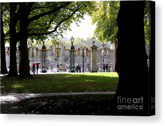 London Canvas Print featuring the photograph Golden Gates by Melissa Petrey