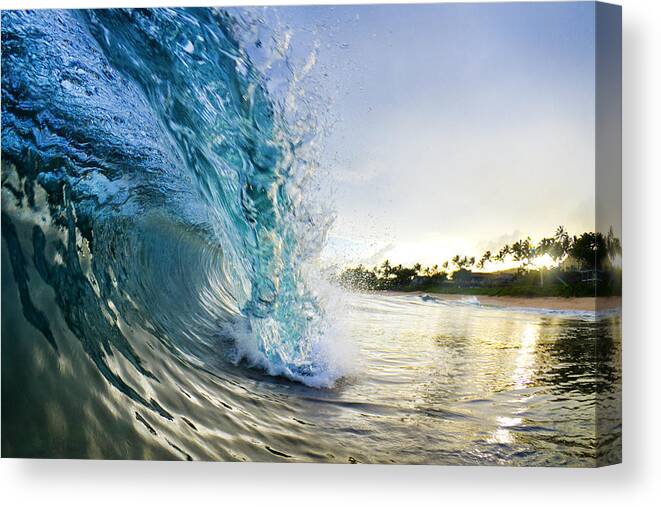 Surf Canvas Print featuring the photograph Golden Mile by Sean Davey