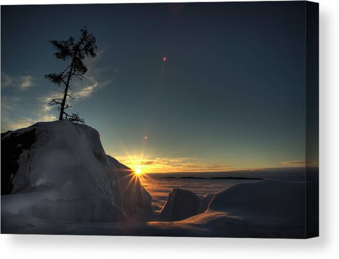 Boulders Canvas Print featuring the photograph Golden Morning Breaks by Jakub Sisak