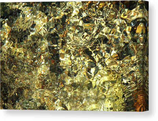 Ripples Canvas Print featuring the photograph Golden Ripples by James Knight