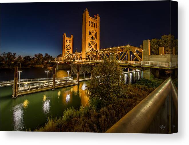 Sacramento Canvas Print featuring the photograph Golden Towers by Everet Regal