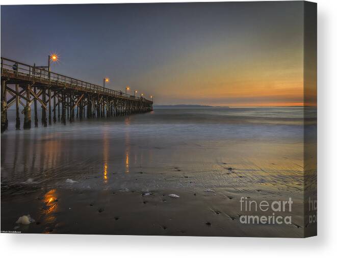 Goleta At Sunset Canvas Print featuring the photograph Goleta At Sunset by Mitch Shindelbower