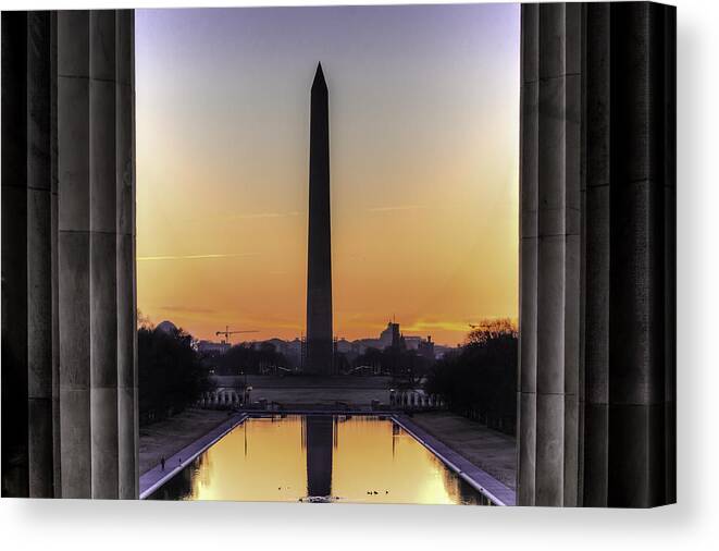 Washington Dc Canvas Print featuring the photograph Good Morning America by Walt Baker