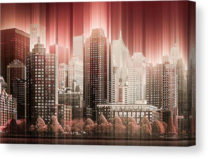 Cityscape Canvas Print featuring the photograph Good Morning Hudson by Andy Bitterer
