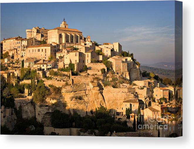 Travel Canvas Print featuring the photograph Gordes by Louise Heusinkveld