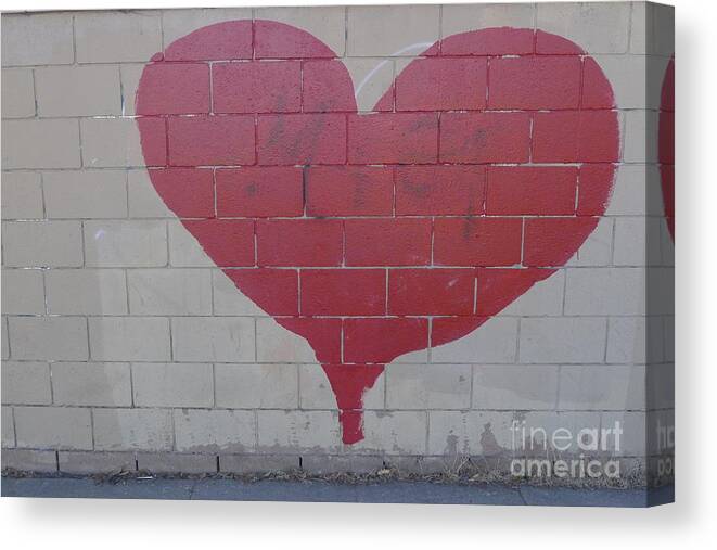 Graffiti Heart Canvas