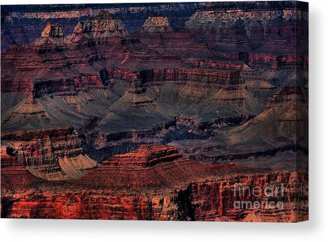 Landscapes Canvas Print featuring the photograph Grand Canyon 2 by Robert McCubbin