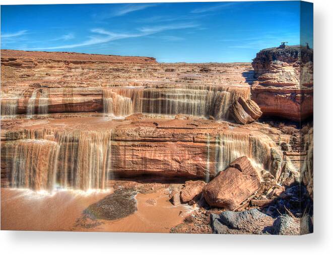 Photograph Canvas Print featuring the photograph Grand Falls by Richard Gehlbach