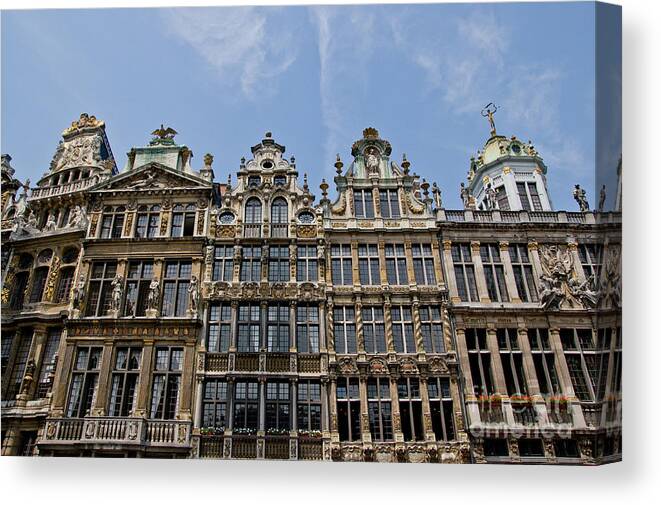 Grand Place Canvas Print featuring the photograph Grand Place Brussels by Brothers Beerens