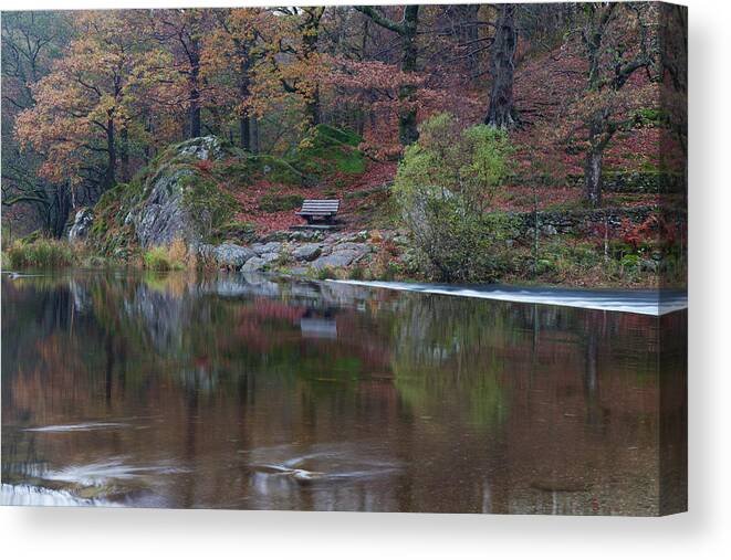 Grasmere Canvas Print featuring the photograph Grasmere Reflections by Nick Atkin