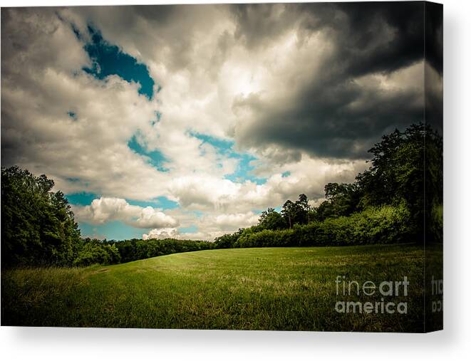 Blue Canvas Print featuring the photograph Great skies by Hannes Cmarits